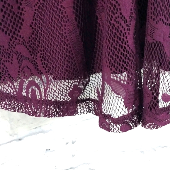 Express Lace Dress Purple Sleeveless Sz S - Picture 2 of 5